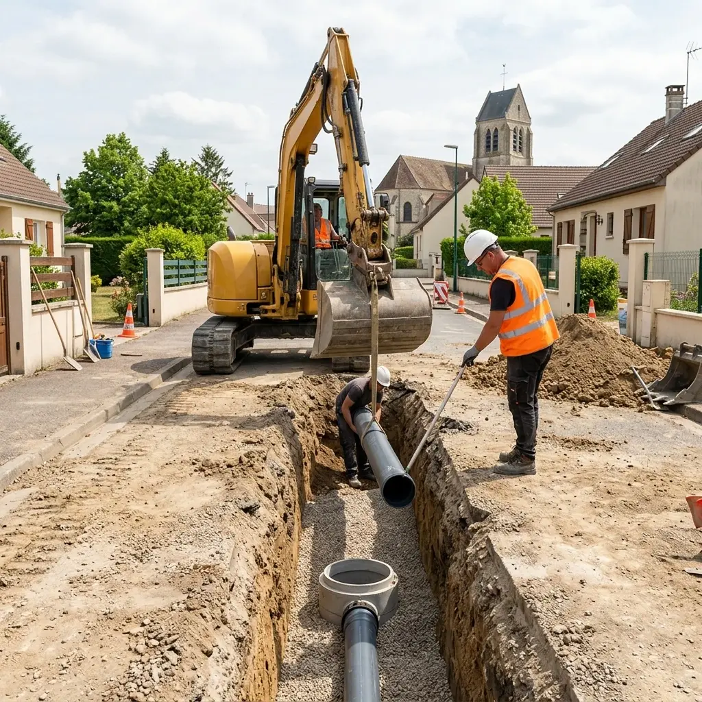 Raccordement au tout à l'égout Mézy-sur-Seine (78250)