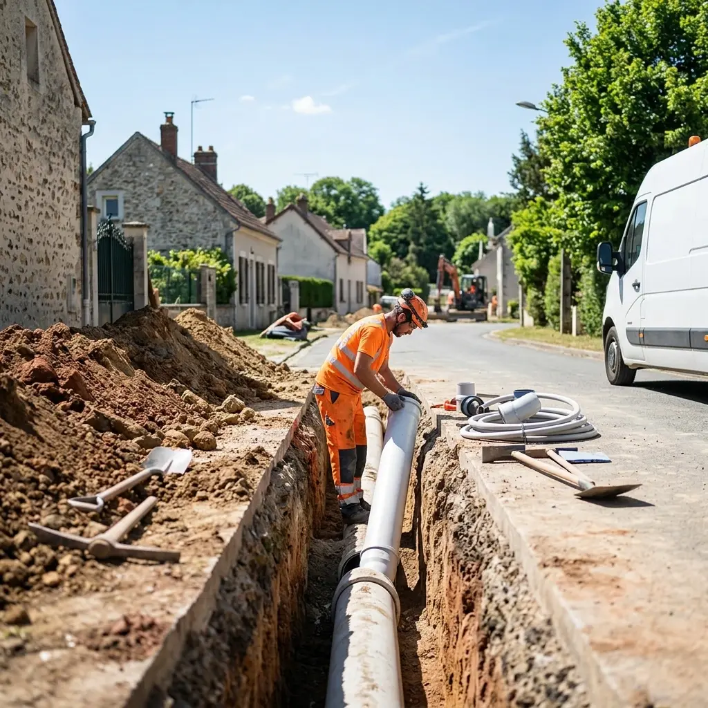 Raccordement au tout à l'égout Oinville-sur-Montcient (78250)