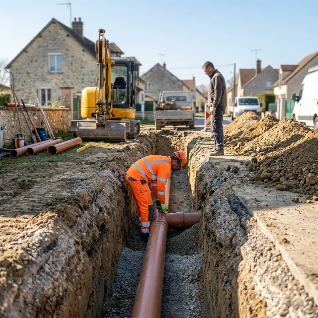 Raccordement au tout à l'égout Gommecourt (78270)
