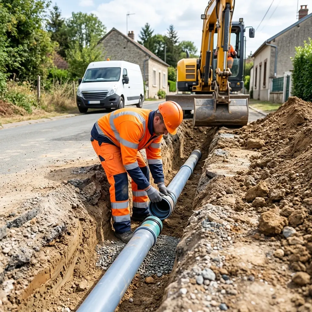 Raccordement au tout à l'égout Lommoye (78270)