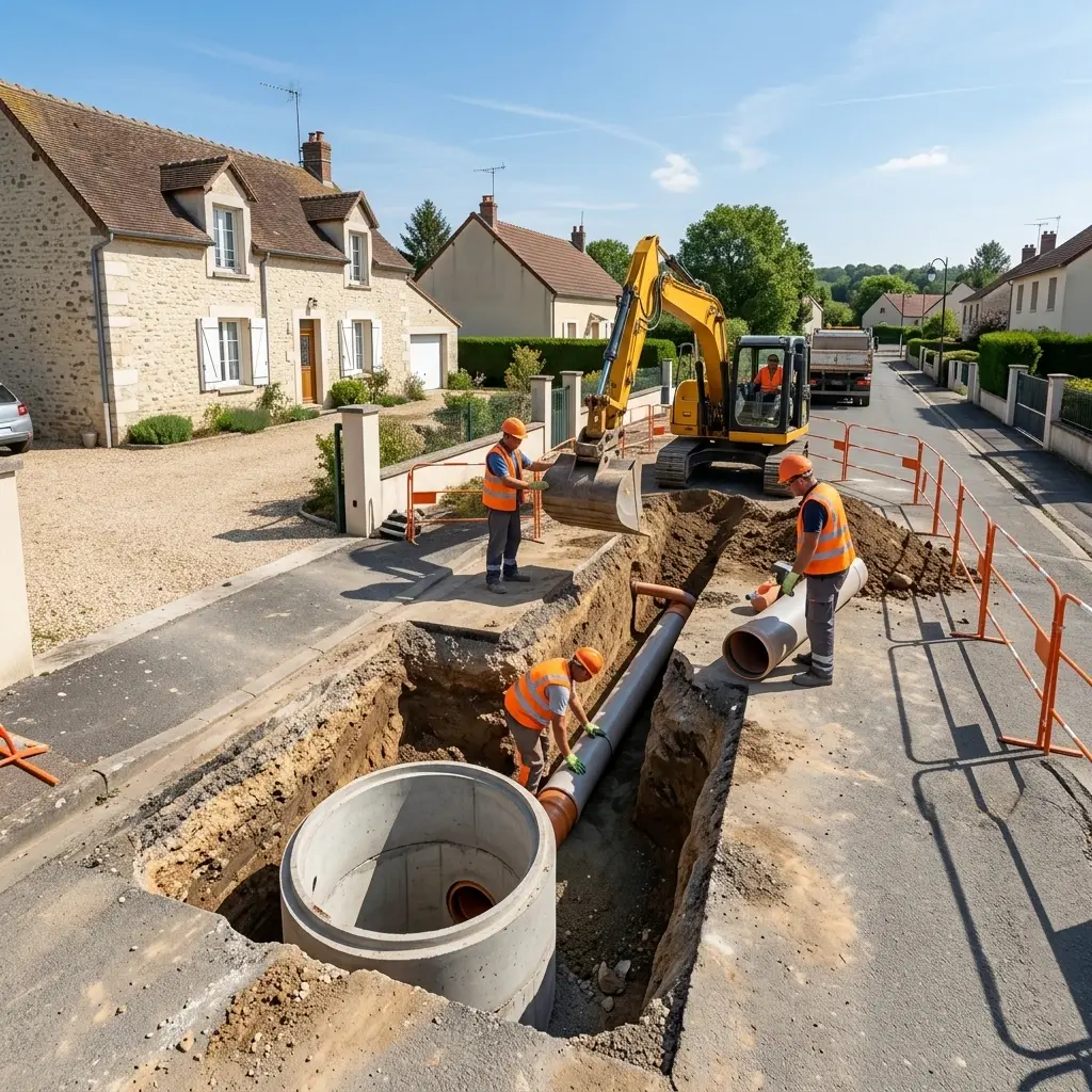 Raccordement au tout à l'égout Mousseaux-sur-Seine (78270)