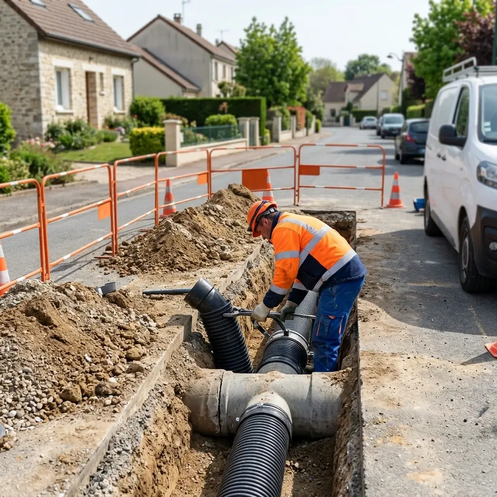 Raccordement au tout à l'égout Rolleboise (78270)