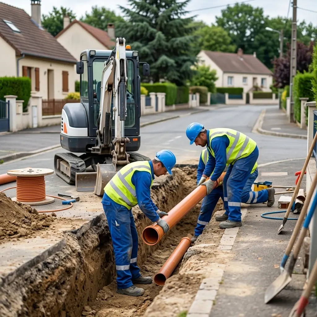 Raccordement au tout à l'égout La Verrière (78320)