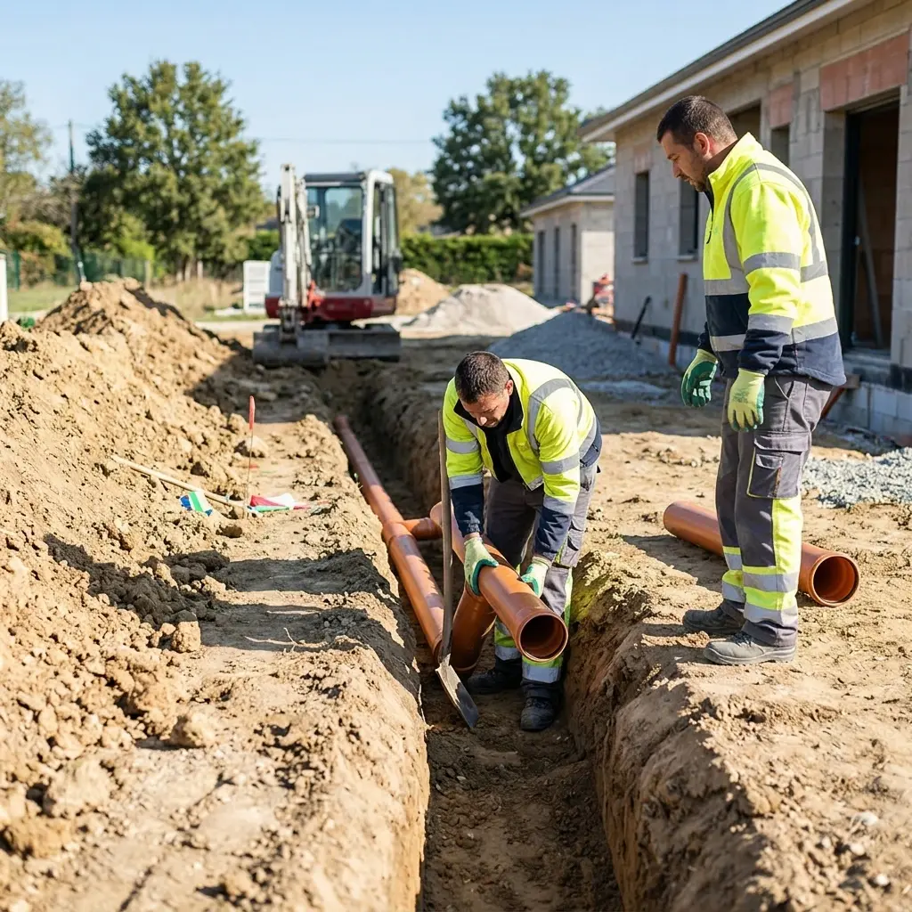 Raccordement au tout à l'égout Lévis-Saint-Nom (78320)