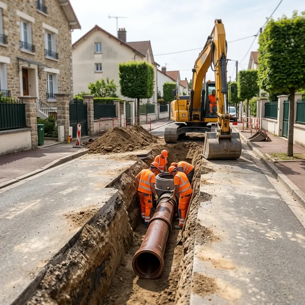 Raccordement au tout à l'égout Fontenay-le-Fleury (78330)