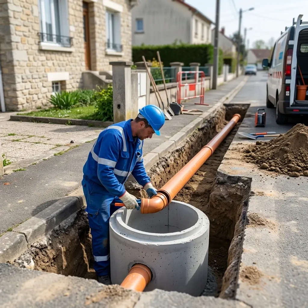Raccordement au tout à l'égout Bouafle (78410)