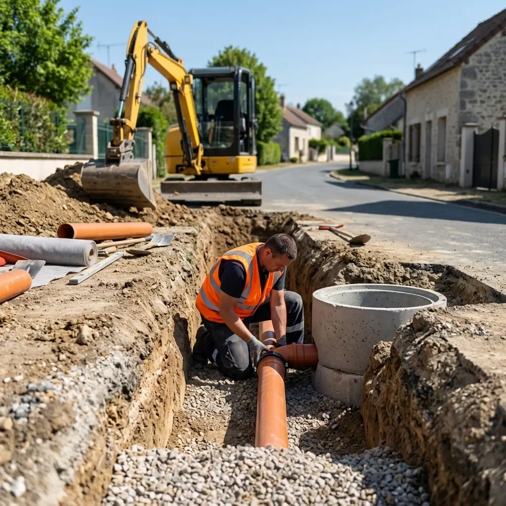 Raccordement au tout à l'égout Brueil-en-Vexin (78440)
