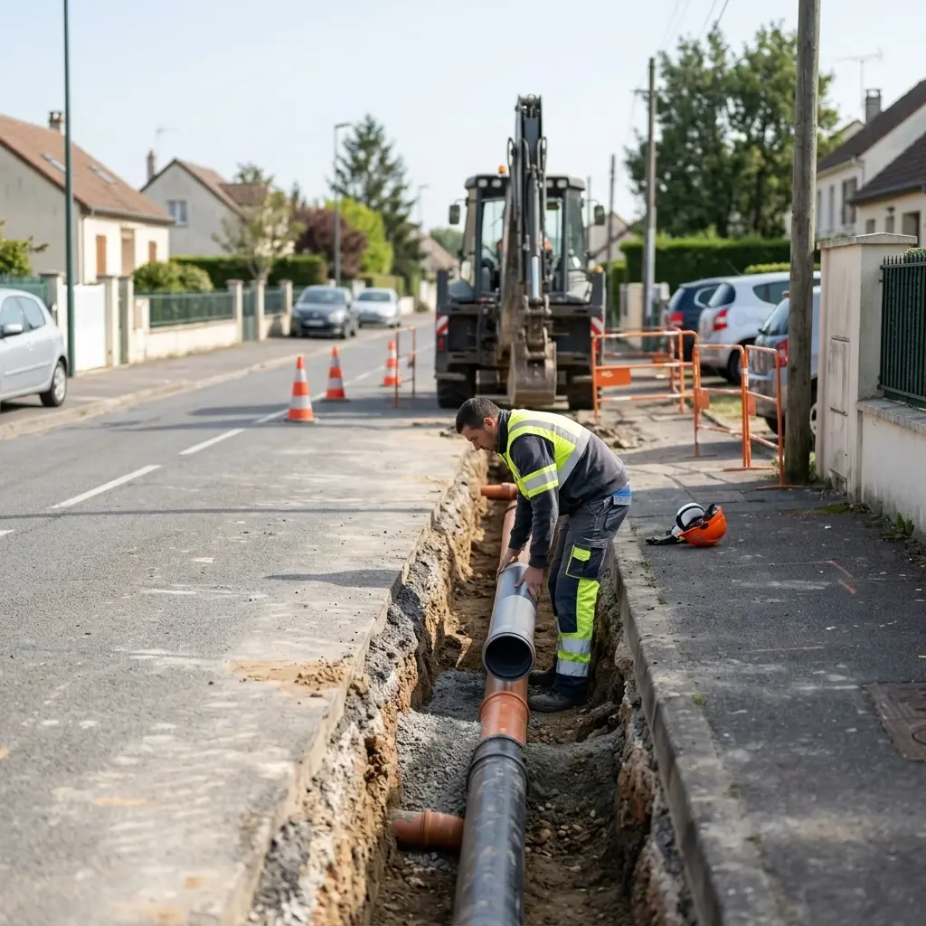 Raccordement au tout à l'égout Fontenay-Saint-Père (78440)