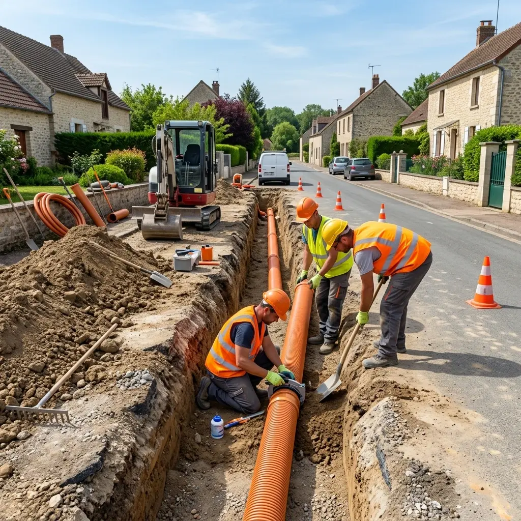Raccordement au tout à l'égout Guitrancourt (78440)