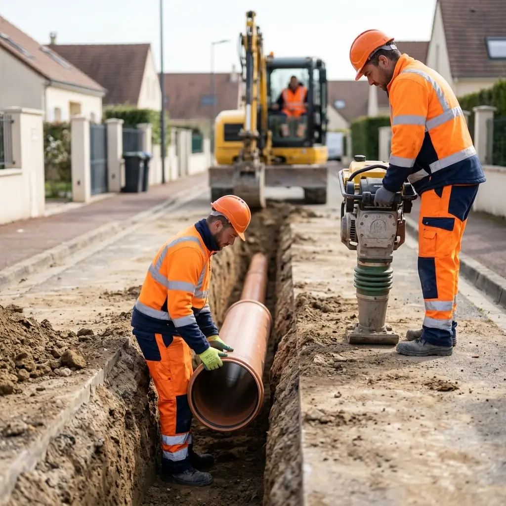 Notre méthode de raccordement au tout à l'égout
