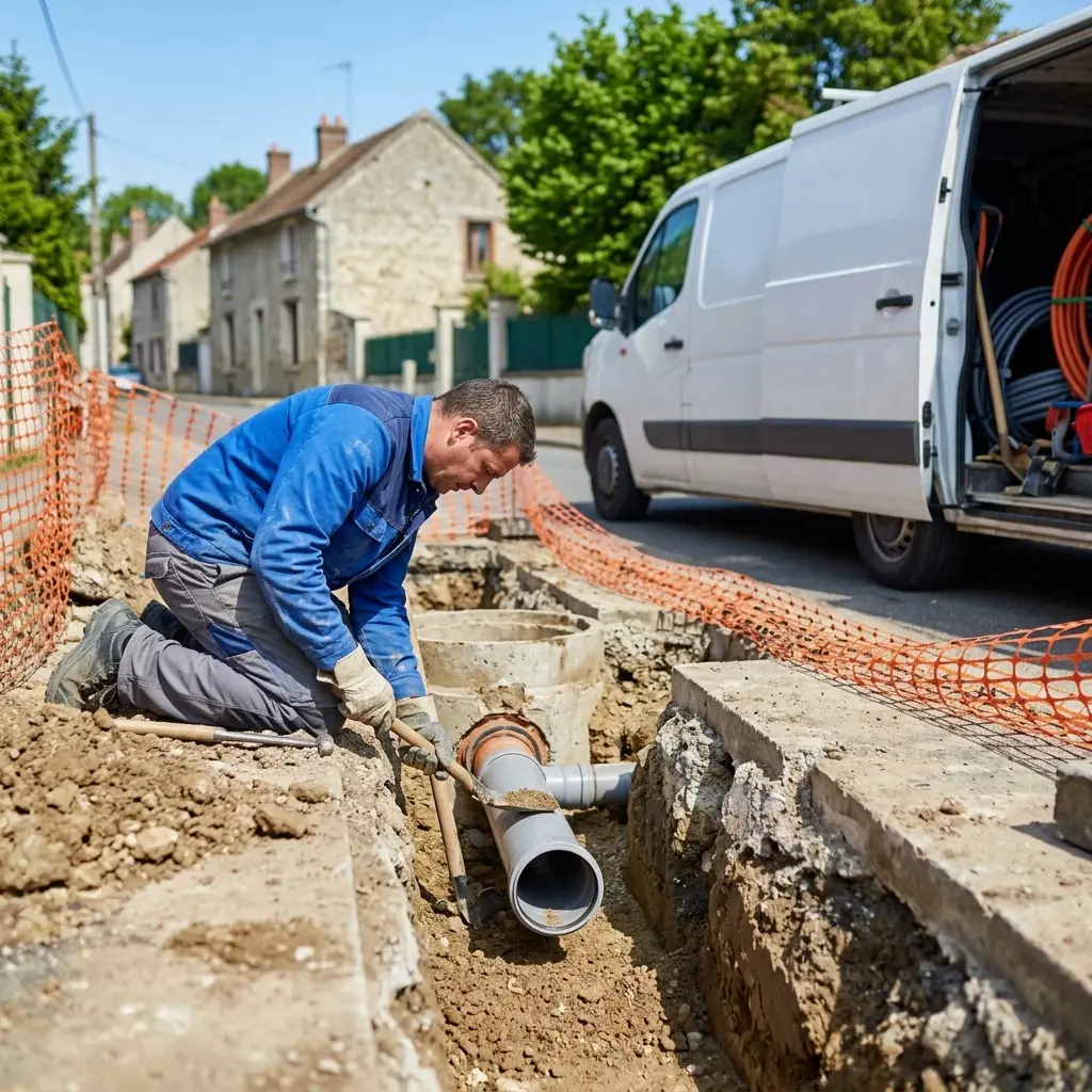 Raccordement au tout à l'égout Issou (78440)