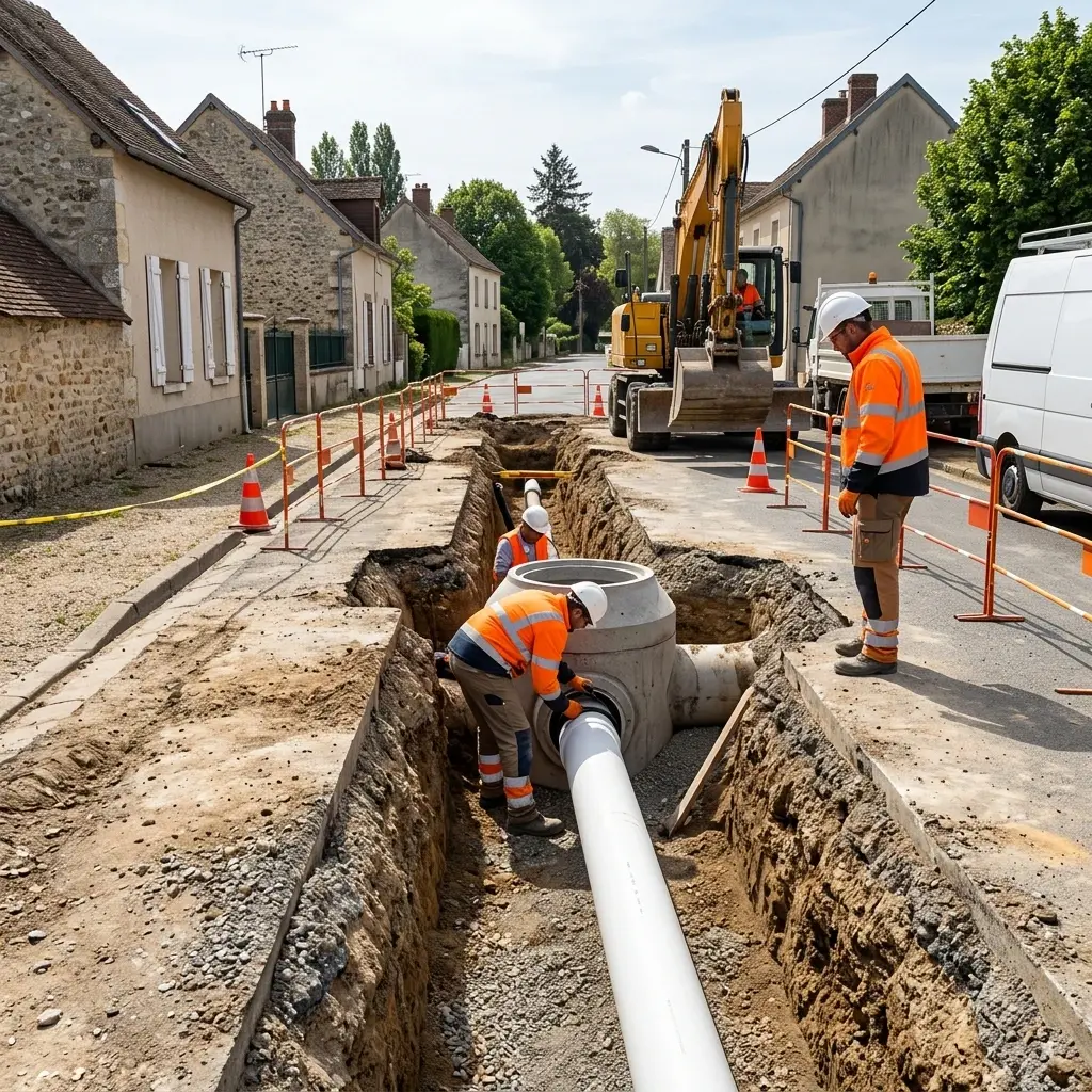 Raccordement au tout à l'égout Lainville-en-Vexin (78440)