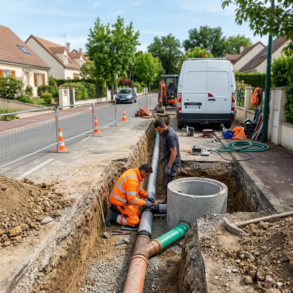 Raccordement au tout à l'égout Porcheville (78440)