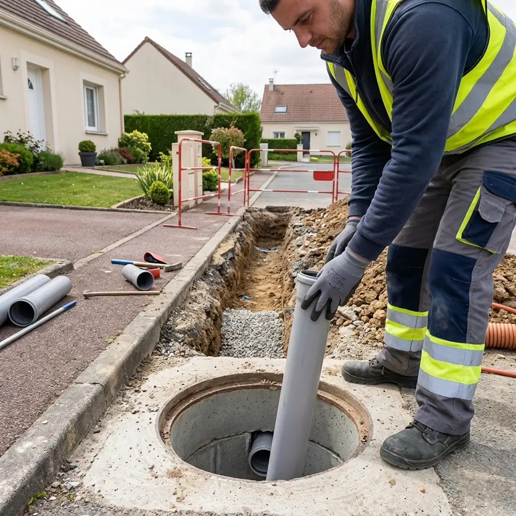 Raccordement au tout à l'égout Villepreux (78450)