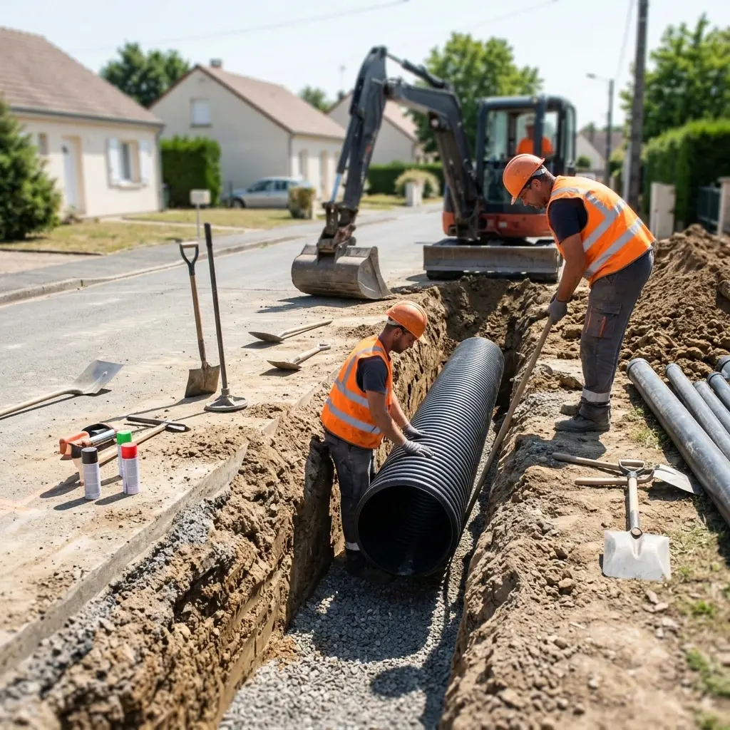 Raccordement au tout à l'égout Saint-Lambert (78470)