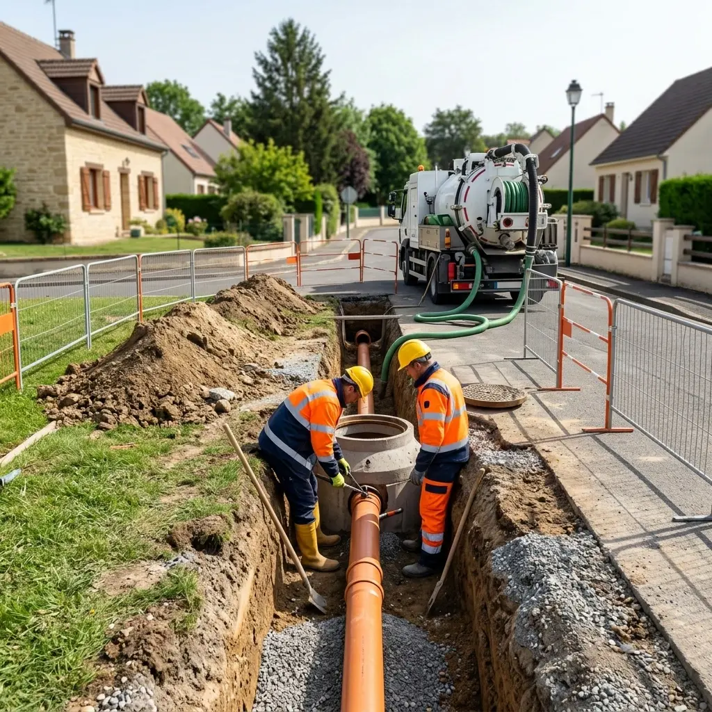 Raccordement au tout à l'égout Saint-Rémy-lès-Chevreuse (78470)