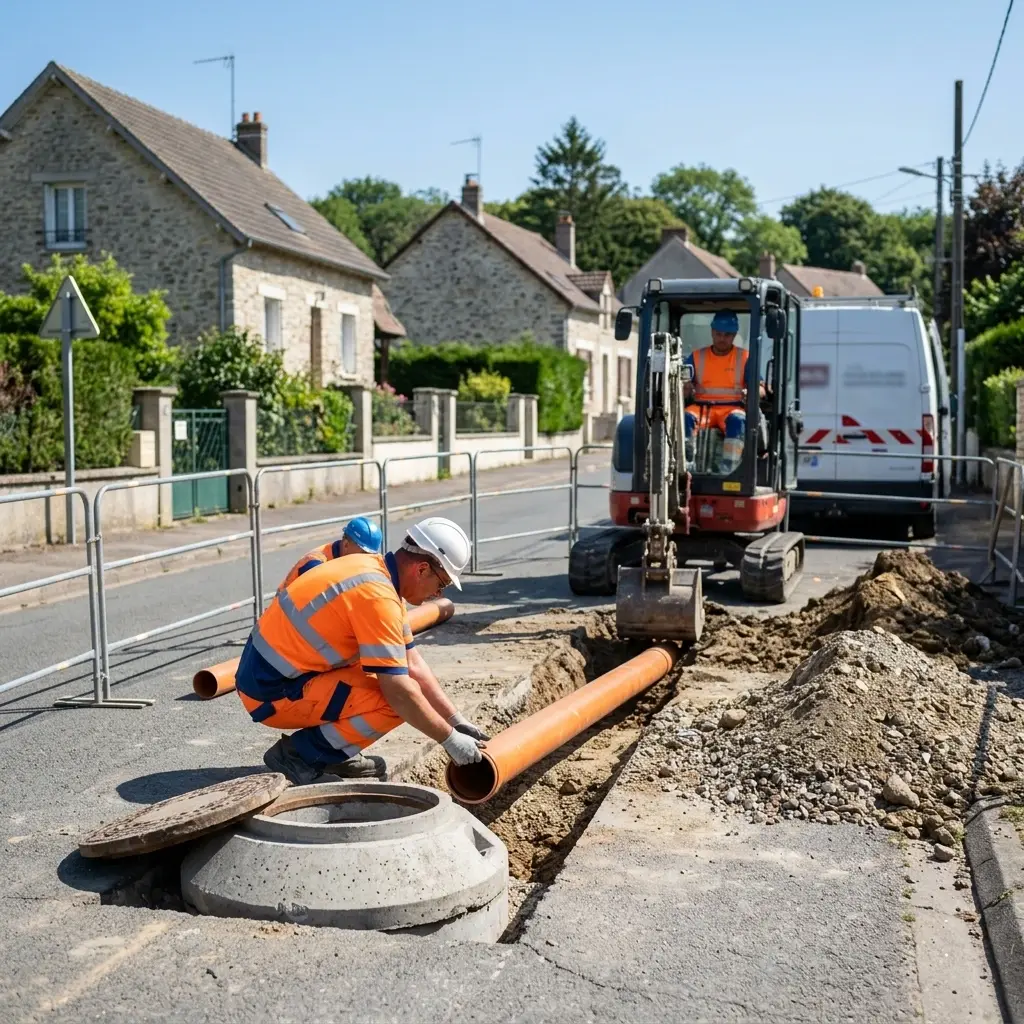 Raccordement au tout à l'égout Grosrouvre (78490)