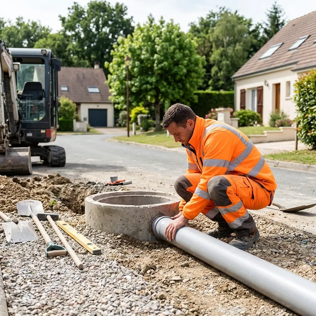 Expertise en raccordement au tout à l'égout à Mesnuls