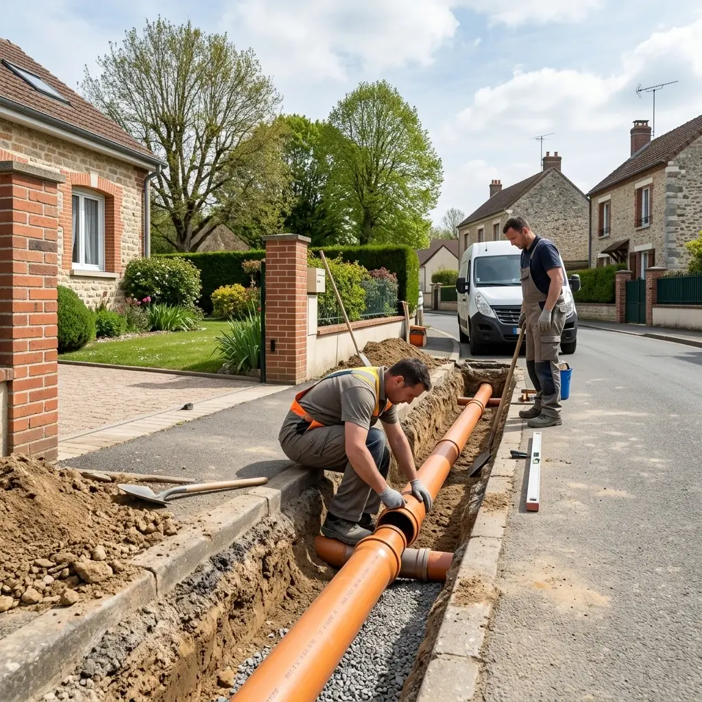 Raccordement au tout à l'égout Les Mesnuls (78490)