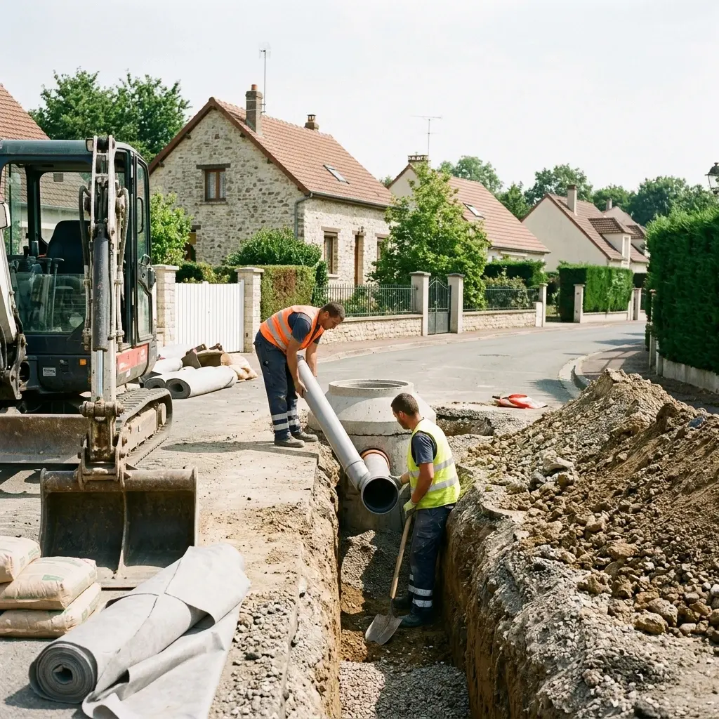 Raccordement au tout à l'égout Montfort-l'Amaury (78490)