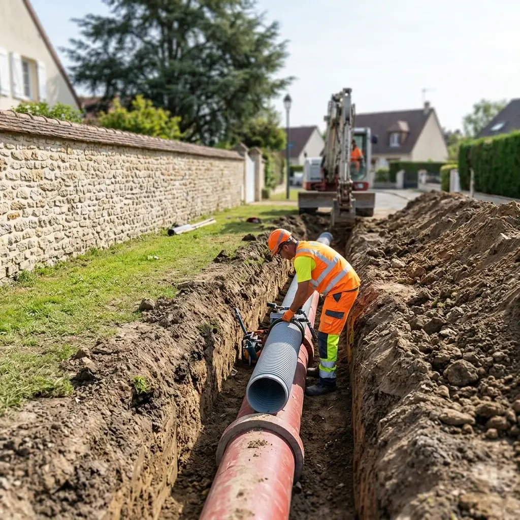Expertise en raccordement au tout à l'égout à Tremblay-sur-Mauldre