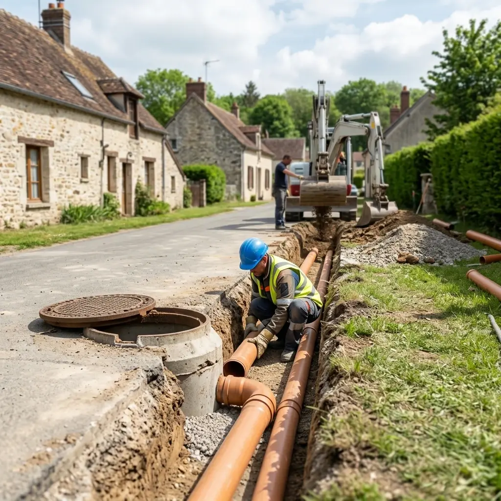 Raccordement au tout à l'égout Vicq (78490)