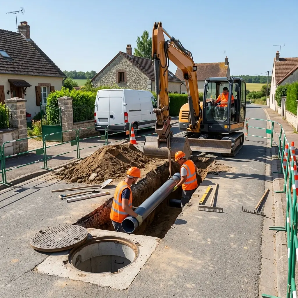 Raccordement au tout à l'égout Follainville-Dennemont (78520)