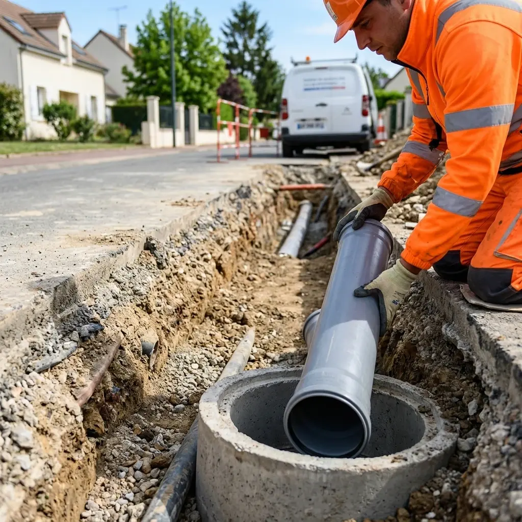 Raccordement au tout à l'égout Saint-Martin-la-Garenne (78520)
