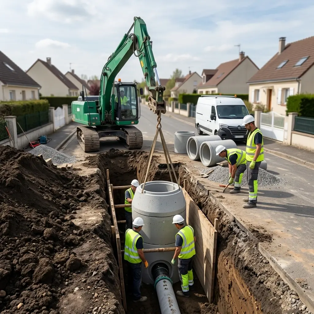 Raccordement au tout à l'égout Bazainville (78550)