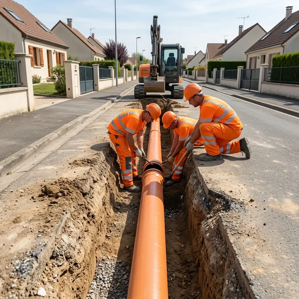 Raccordement au tout à l'égout Dannemarie (78550)