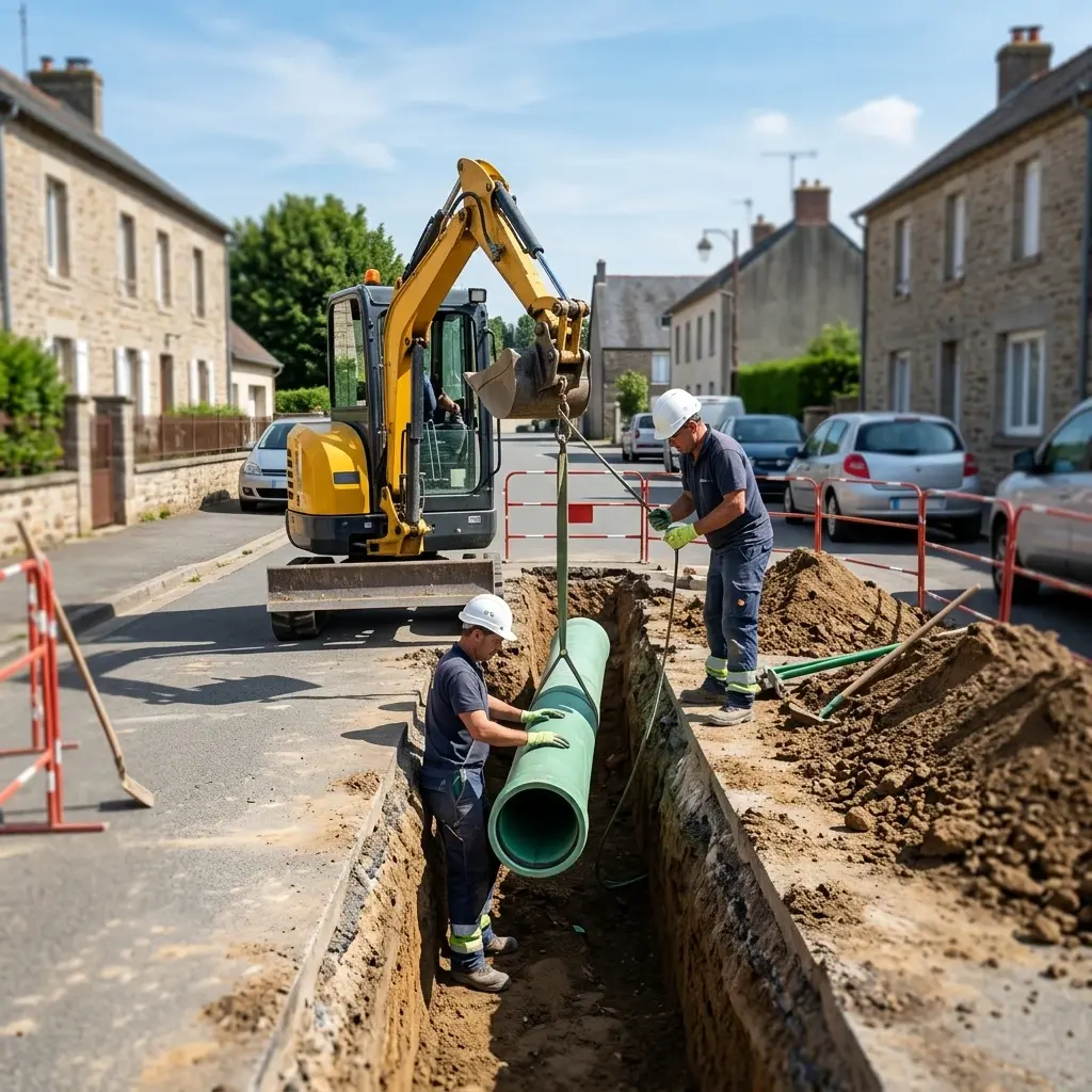 Expertise en raccordement au tout à l'égout à Gressey