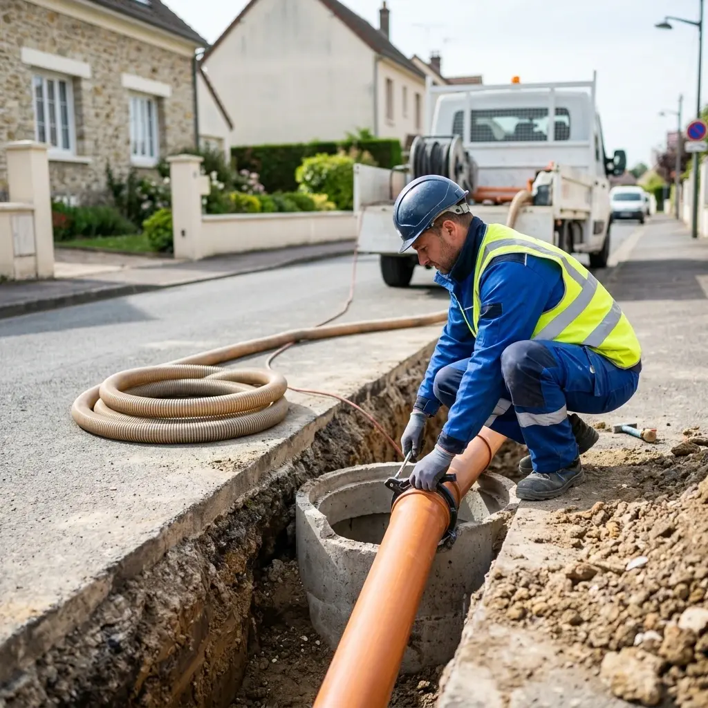 Raccordement au tout à l'égout Houdan (78550)