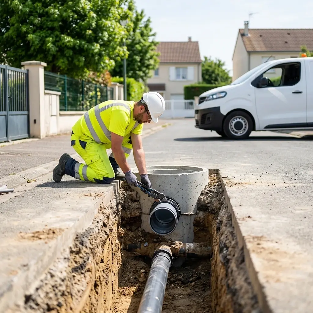 Raccordement au tout à l'égout Andrésy (78570)