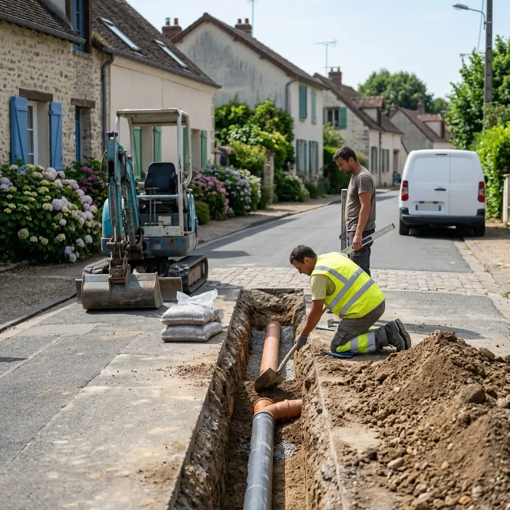 Expertise en raccordement au tout à l'égout à Alluets-le-Roi