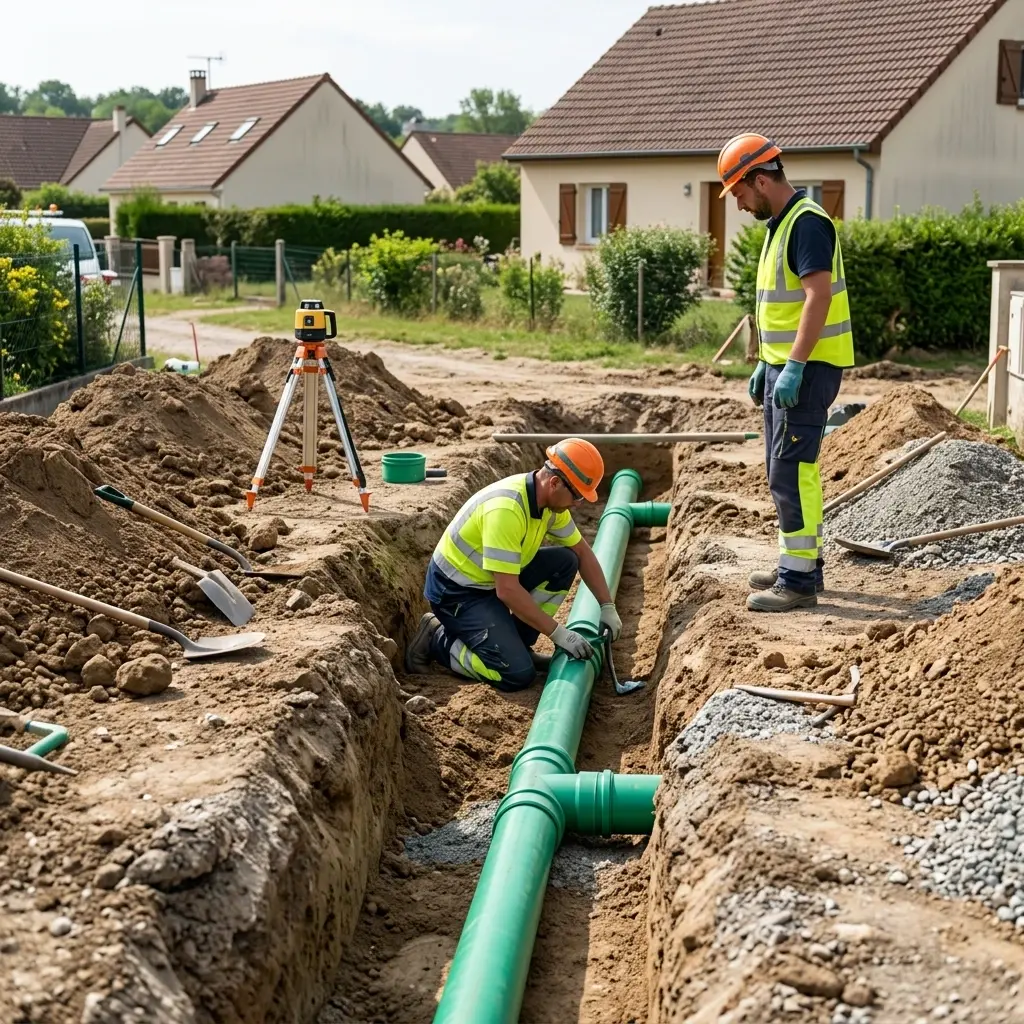 Raccordement au tout à l'égout Bazemont (78580)