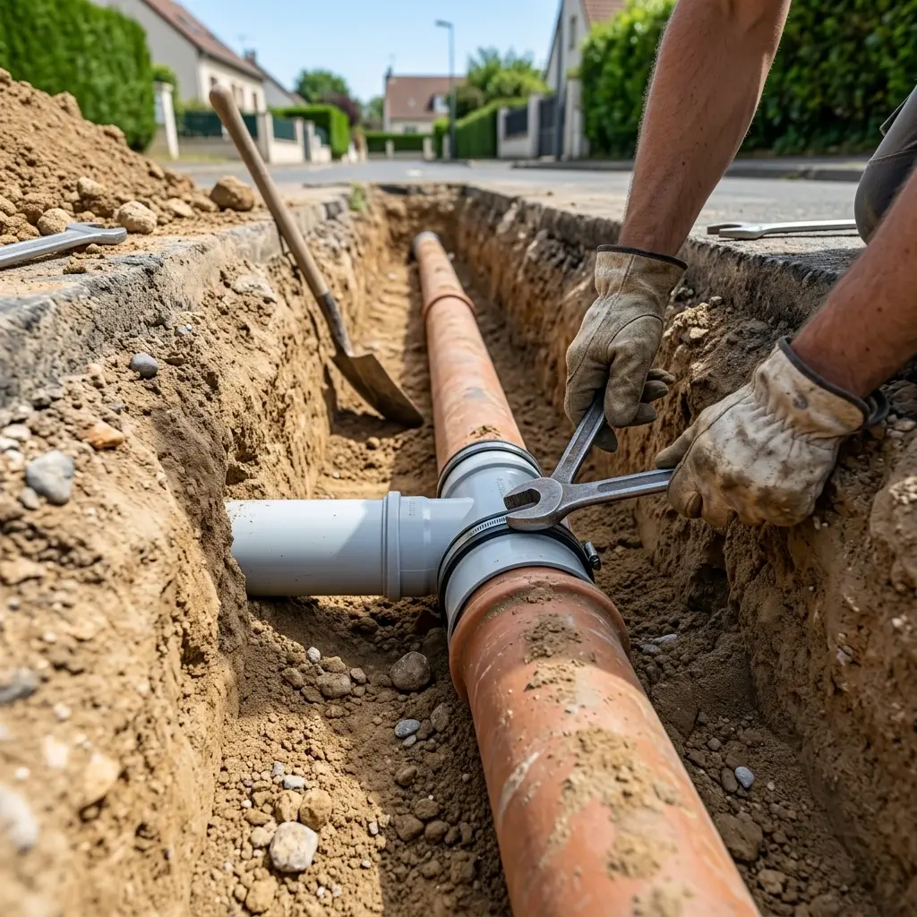 Expertise en raccordement au tout à l'égout à Herbeville