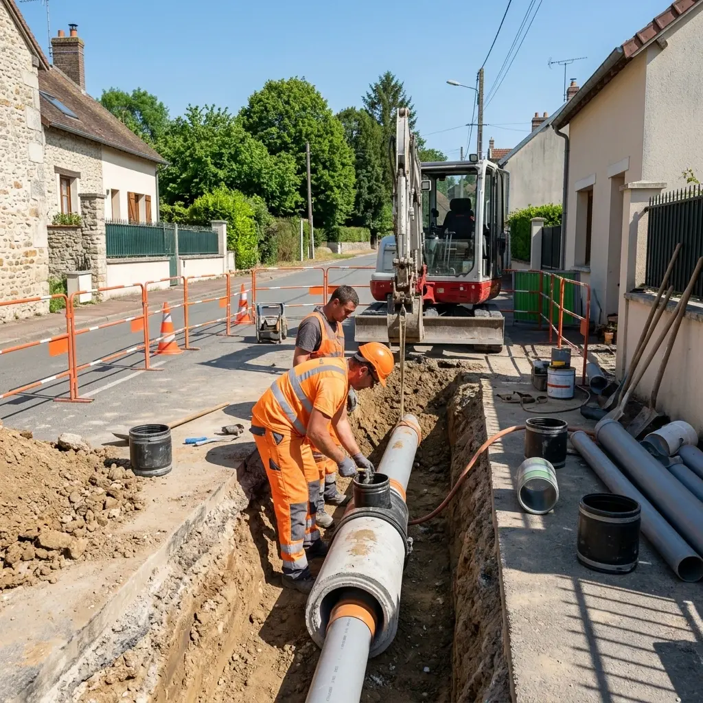 Raccordement au tout à l'égout Jumeauville (78580)