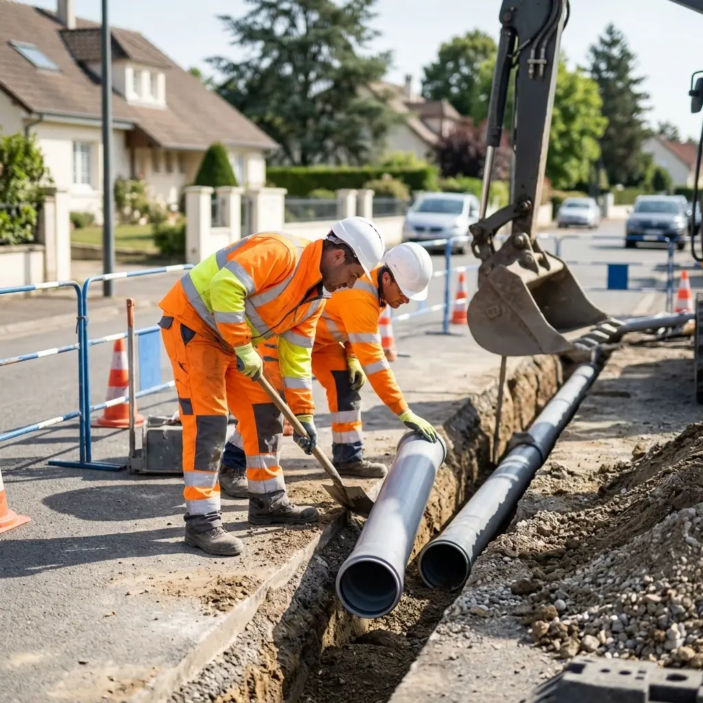 Raccordement au tout à l'égout Rennemoulin (78590)