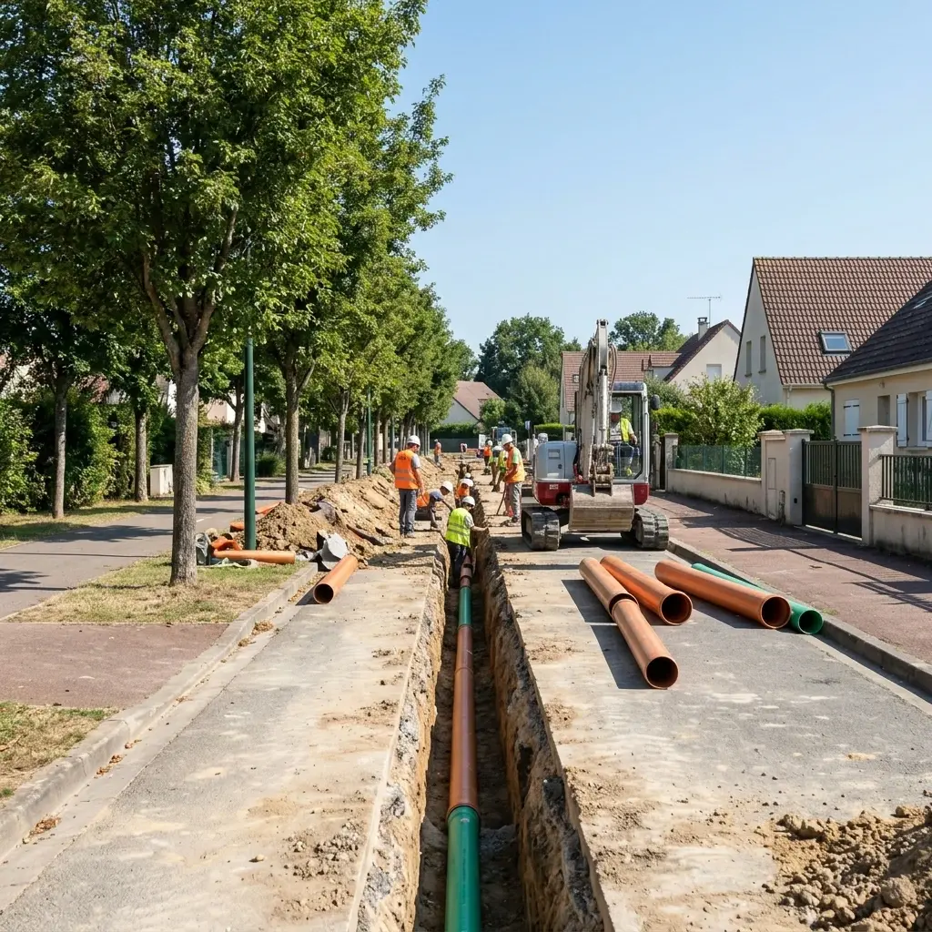 Comment se déroule le raccordement au Mesnil-le-Roi ?