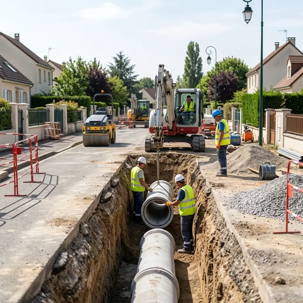 Raccordement au tout à l'égout Le Mesnil-le-Roi (78600)