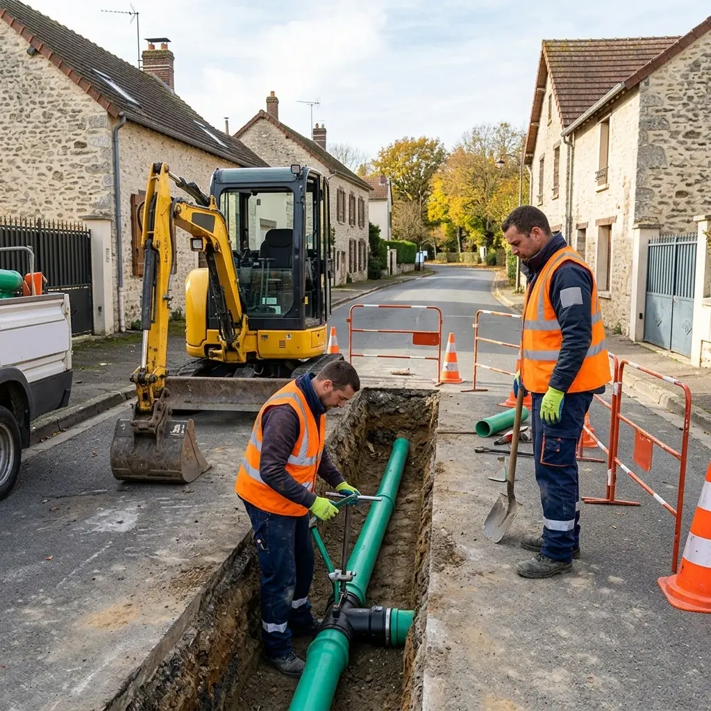 Raccordement au tout à l'égout Auffargis (78610)