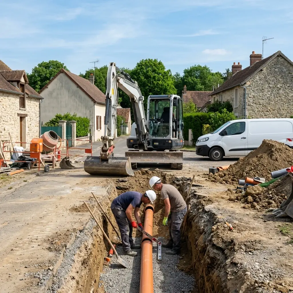 Raccordement au tout à l'égout Les Bréviaires (78610)