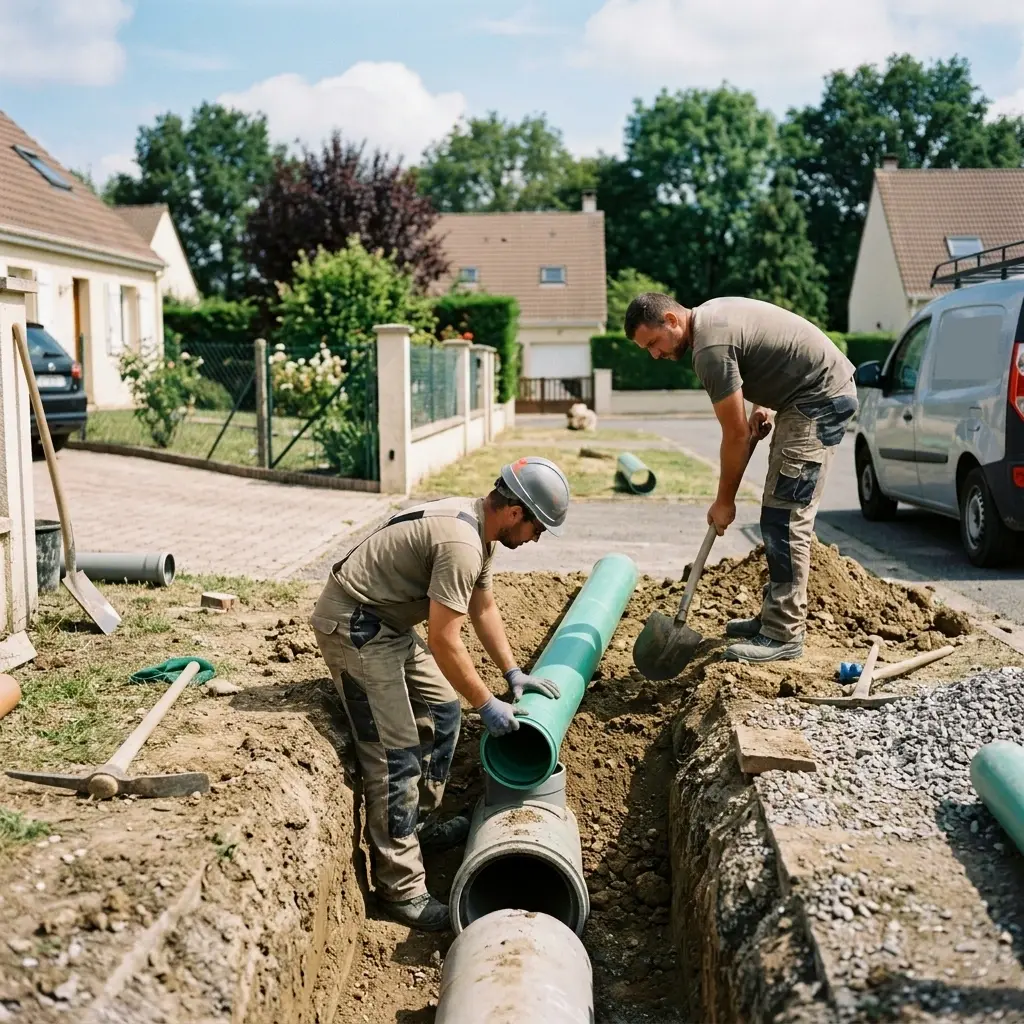 Raccordement au tout à l'égout Allainville (78660)