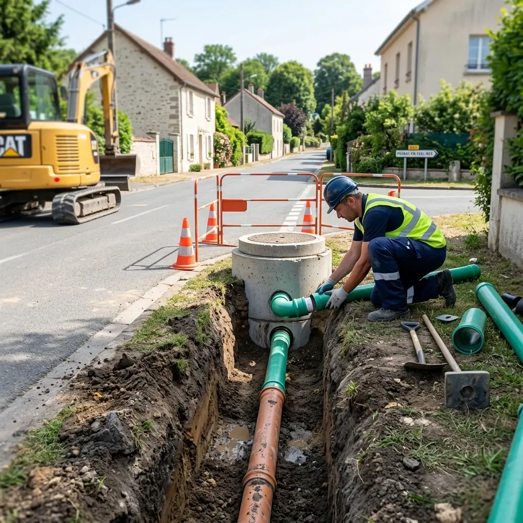 Raccordement au tout à l'égout Prunay-en-Yvelines (78660)