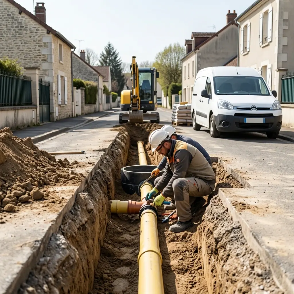 Raccordement au tout à l'égout Saint-Rémy-l'Honoré (78690)