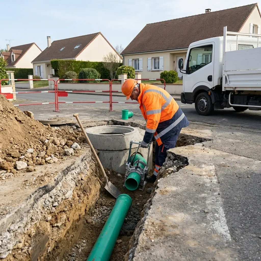 Raccordement au tout à l'égout Rosny-sur-Seine (78710)