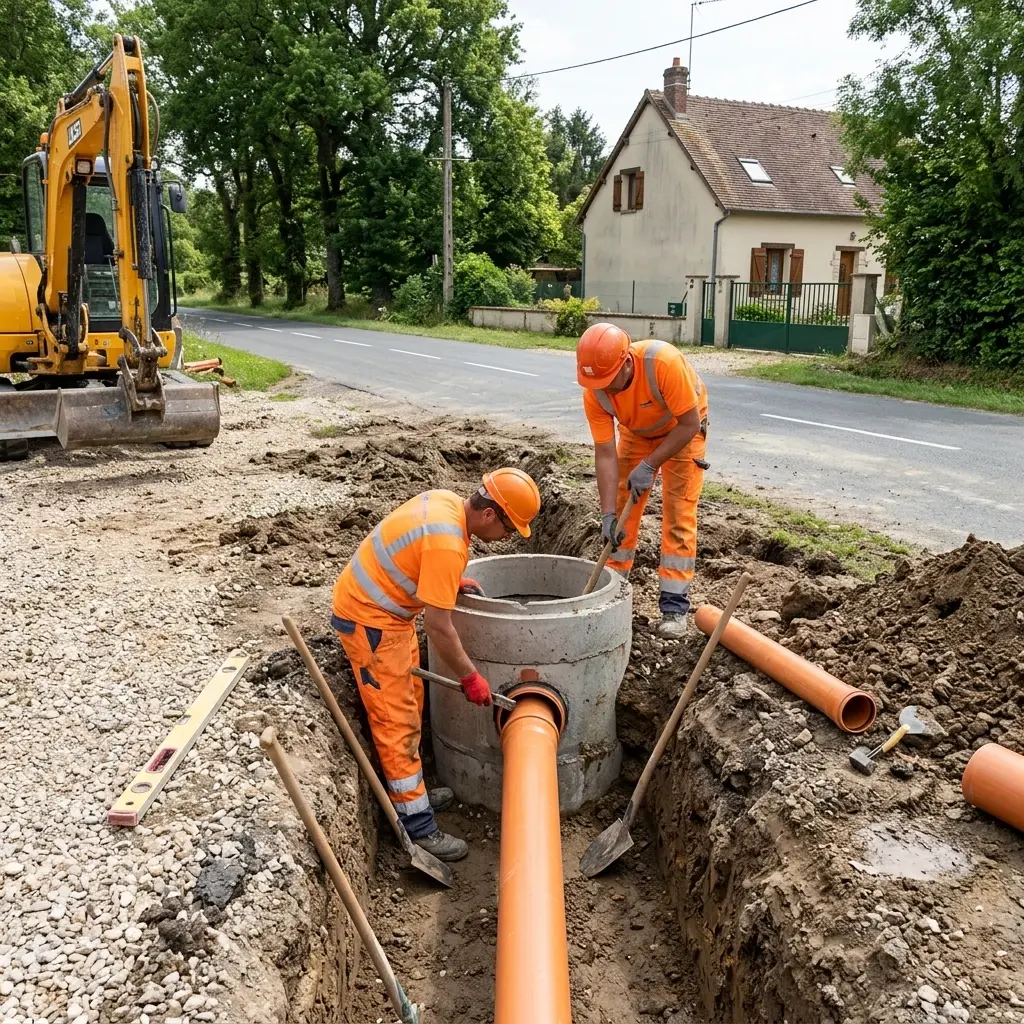 Raccordement au tout à l'égout Dampierre-en-Yvelines (78720)