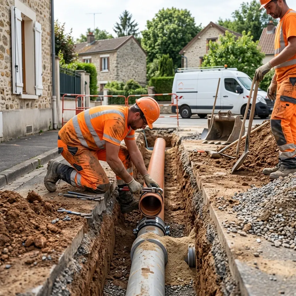Raccordement au tout à l'égout Évecquemont (78740)