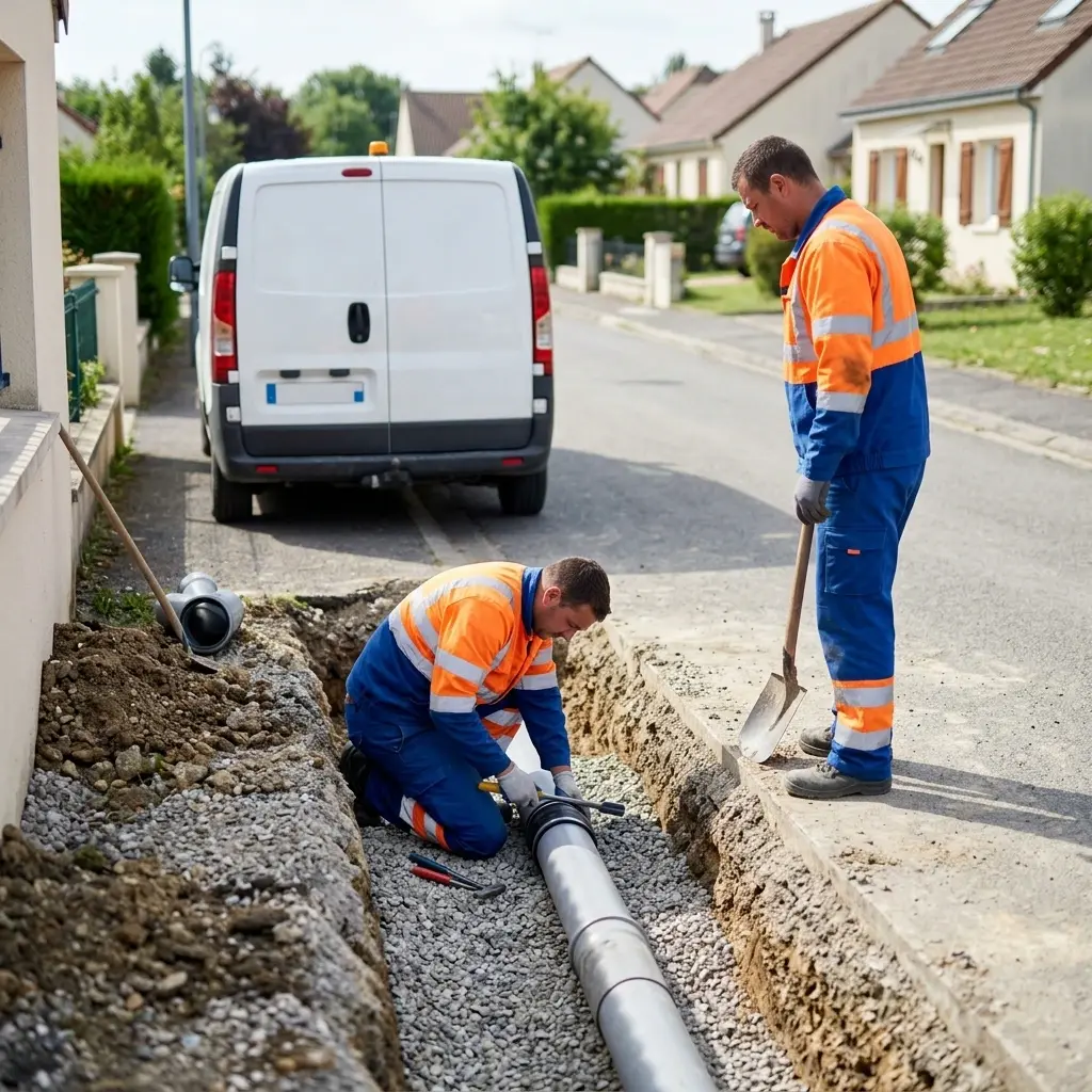 Raccordement au tout à l'égout Villiers-le-Mahieu (78770)