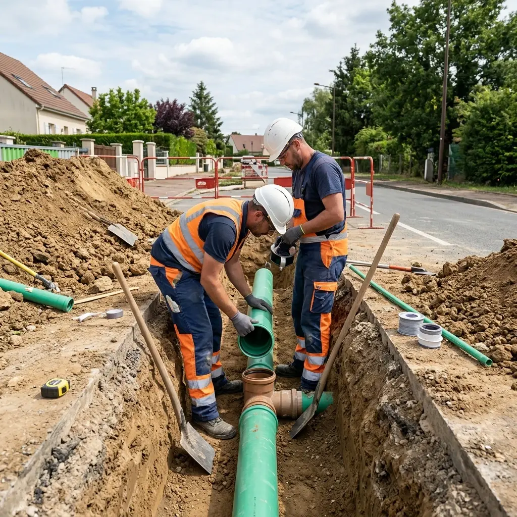 Raccordement au tout à l'égout Maurecourt (78780)